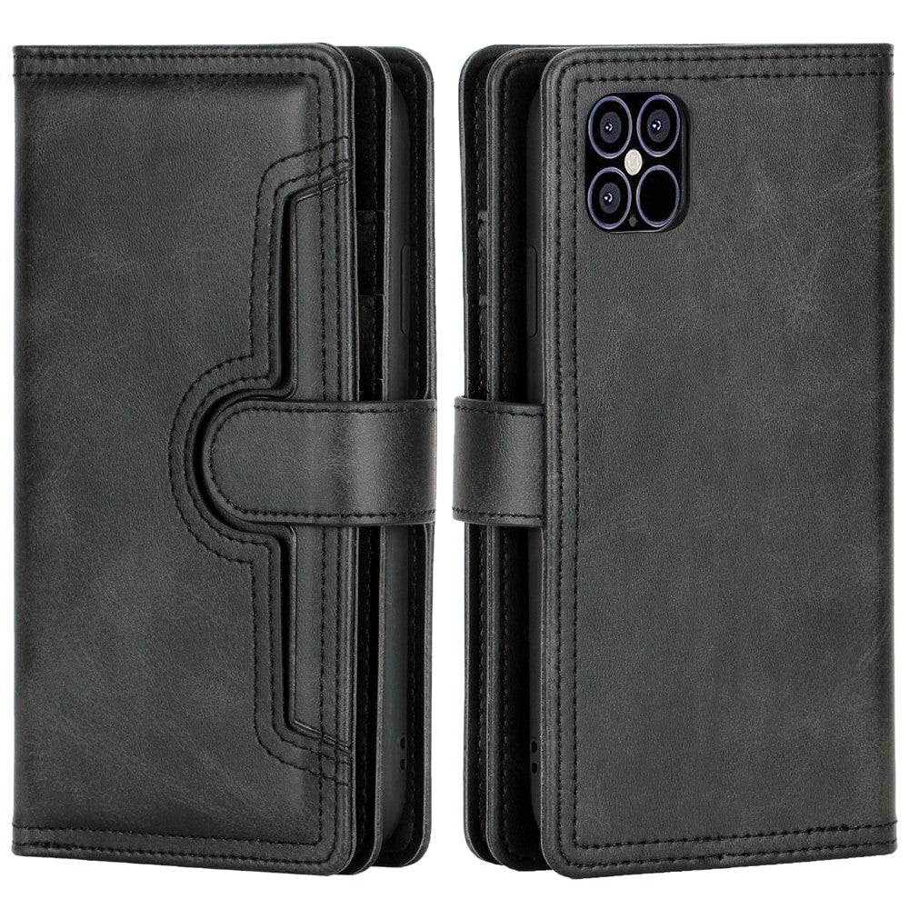 Multiple Card Slots Split Leather Phone Cover Case for iPhone 12 mini 5.4 inch