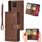 Multiple Card Slots Split Leather Phone Cover Case for iPhone 12 mini 5.4 inch