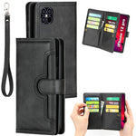 Anti-scratch Shockproof Multiple Card Slots Split Leather Phone Cover Phone Bag Case for iPhone 12 Pro/12