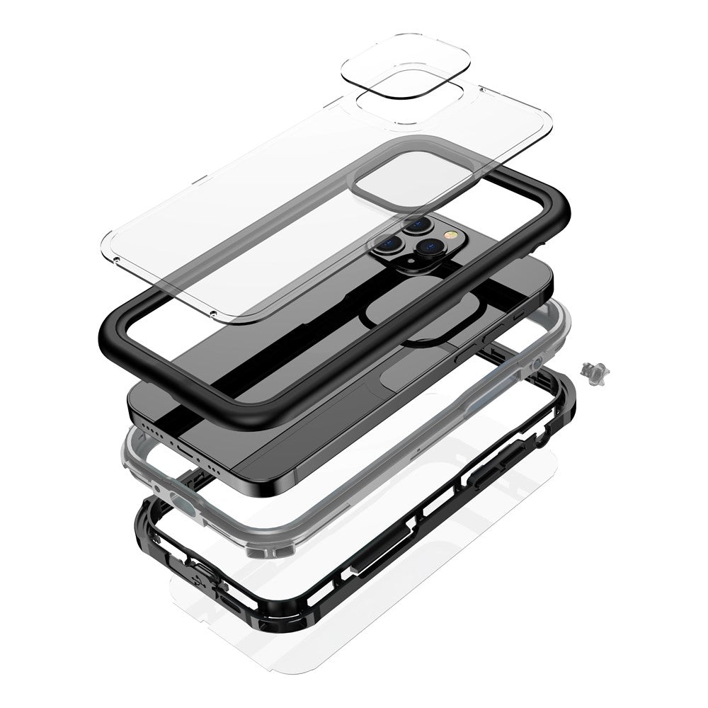 For iPhone 12 Pro Max 6.7 inch IP68 Waterproof Phone Case Shockproof Full Protection Phone Cover