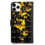 Light Spot Decor Pattern Printing Wallet Stand Leather Case with Strap for iPhone 12 mini