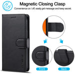 LC.IMEEKE Leather Wallet Case Cell Phone Cover for iPhone 12