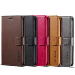LC.IMEEKE Leather Wallet Case Cell Phone Cover for iPhone 12