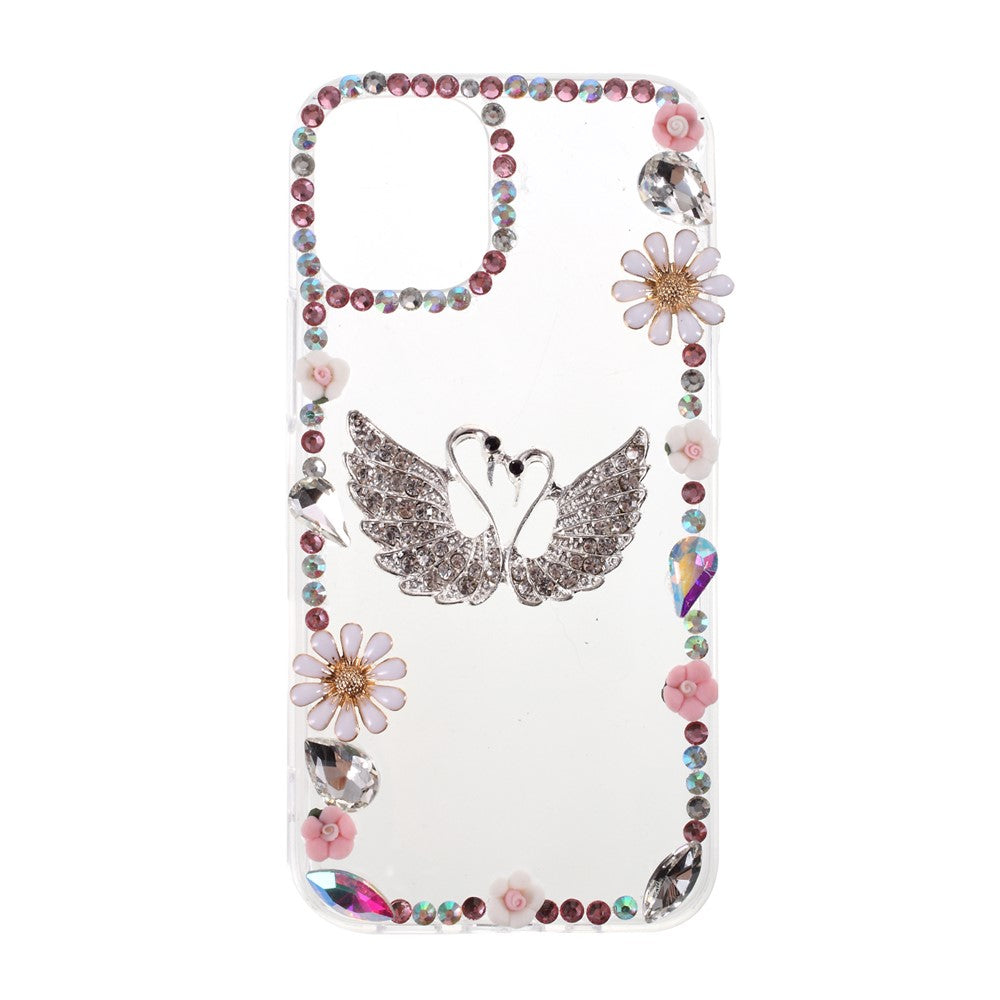 TPU-cover med rhinsten til iPhone 12 Pro/12