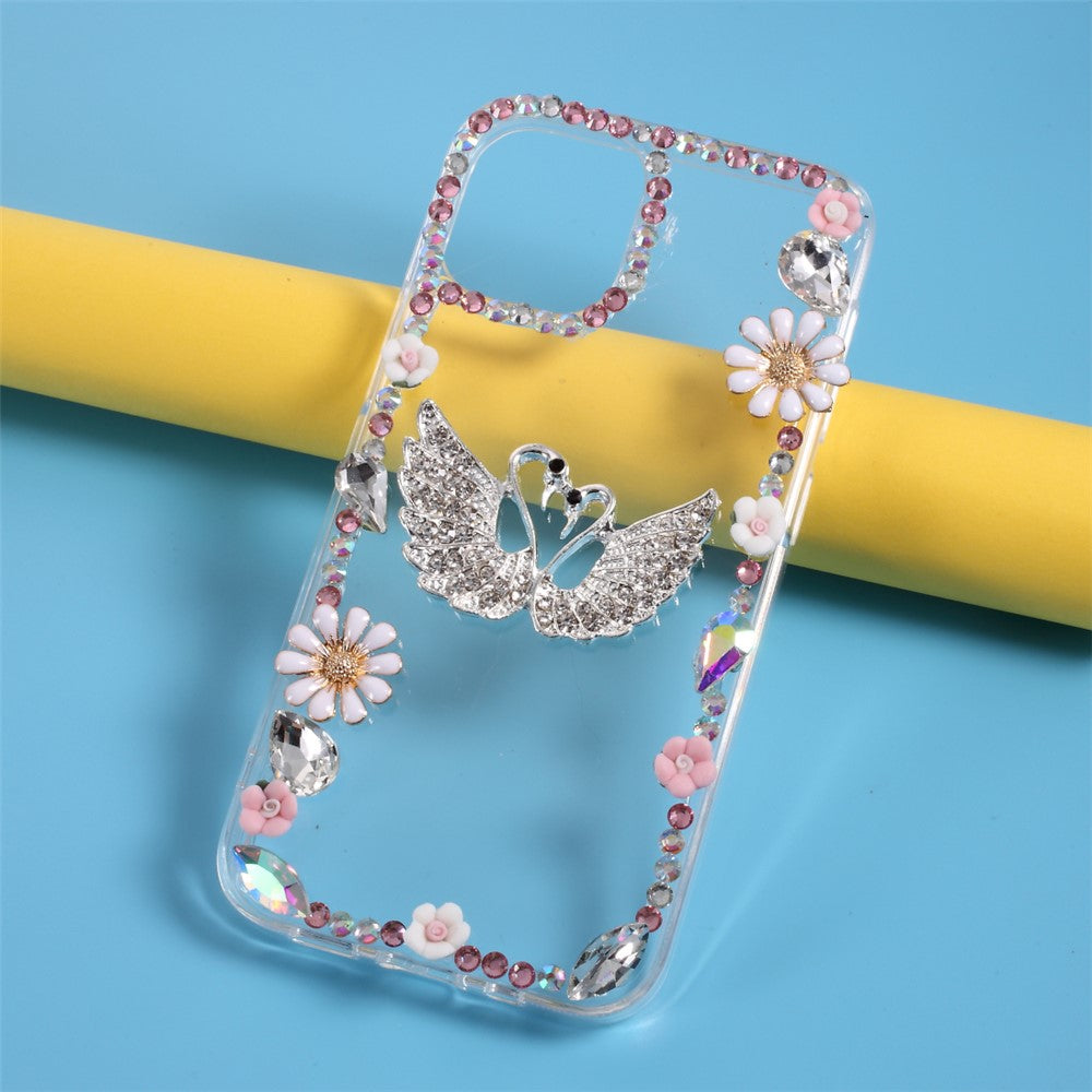 TPU-cover med rhinsten til iPhone 12 Pro/12