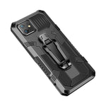 Cool Warrior PC+TPU+Metal Phone Cover with Kickstand Belt Clip for iPhone 11 6.1 inch