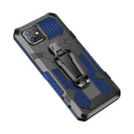 Cool Warrior PC+TPU+Metal Phone Cover with Kickstand Belt Clip for iPhone 11 6.1 inch
