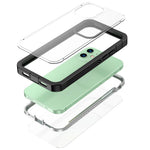 Til iPhone 12 mini 5,4 tommer fuld beskyttelse, anti-fald hard PC telefoncover med indbygget PET skærmfilm