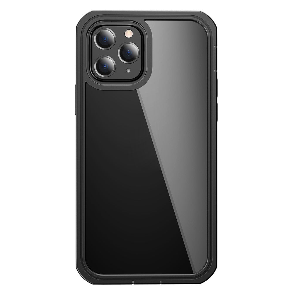 For iPhone 12 Pro Max 6.7 inch Full-body Protection Hard PC Phone Case Cover with PET Screen Protector