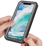 For iPhone 12 Pro Max 6.7 inch Full-body Protection Hard PC Phone Case Cover with PET Screen Protector