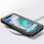 For iPhone 12 Pro Max 6.7 inch Full-body Protection Hard PC Phone Case Cover with PET Screen Protector