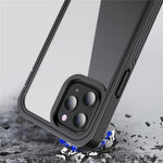 For iPhone 12 Pro Max 6.7 inch Full-body Protection Hard PC Phone Case Cover with PET Screen Protector