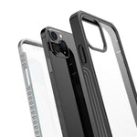 For iPhone 12 Pro Max 6.7 inch Full-body Protection Hard PC Phone Case Cover with PET Screen Protector
