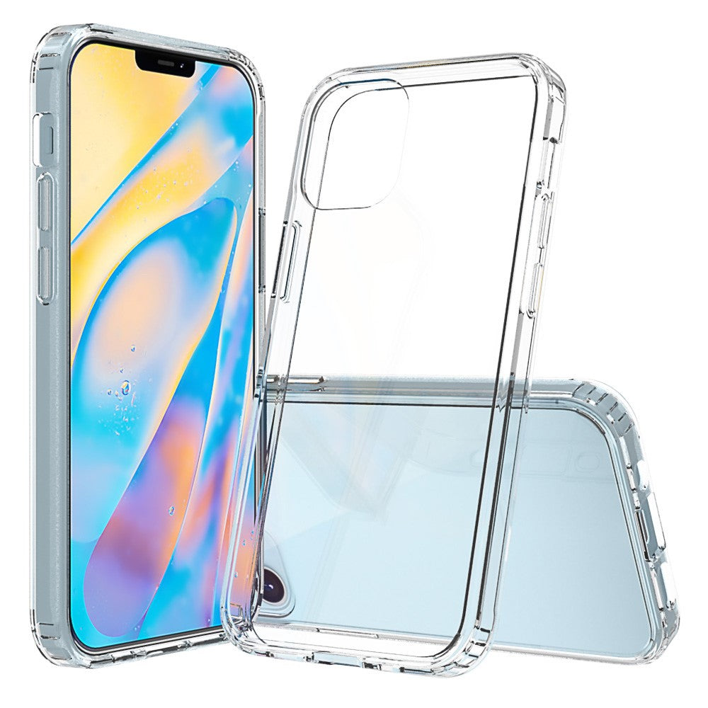 Anti-scratch Acrylic + TPU Hybrid Clear Mobile Phone Case for iPhone 12 mini
