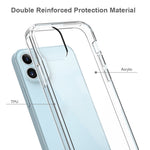 Anti-scratch Acrylic + TPU Hybrid Clear Mobile Phone Case for iPhone 12 mini