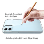 Anti-scratch Acrylic + TPU Hybrid Clear Mobile Phone Case for iPhone 12 mini