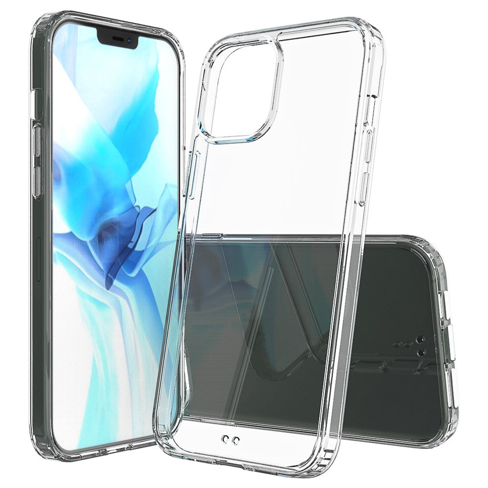 Anti-scratch Acrylic + TPU Hybrid Clear Protection Case for iPhone 12 Pro Max 6.7 inch