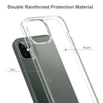 Anti-scratch Acrylic + TPU Hybrid Clear Protection Case for iPhone 12 Pro Max 6.7 inch