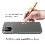 Anti-scratch Acrylic + TPU Hybrid Clear Protection Case for iPhone 12 Pro Max 6.7 inch