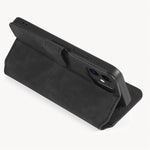 DG.MING Retro Style Leather Wallet Stand Case for iPhone 12 mini