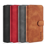 DG.MING Retro Style Leather Wallet Shell for iPhone 12 Pro/12