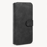 DG.MING Retro Style Leather Wallet Shell for iPhone 12 Pro/12
