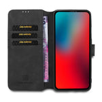 DG.MING Retro Style Leather Wallet Shell for iPhone 12 Pro/12