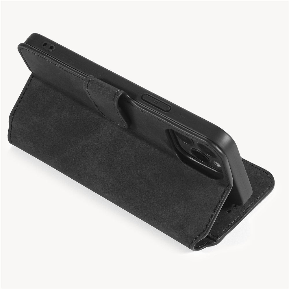 DG.MING Retro Style Leather Wallet Shell for iPhone 12 Pro/12