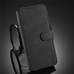 DG.MING Retro Style Leather Wallet Shell for iPhone 12 Pro/12