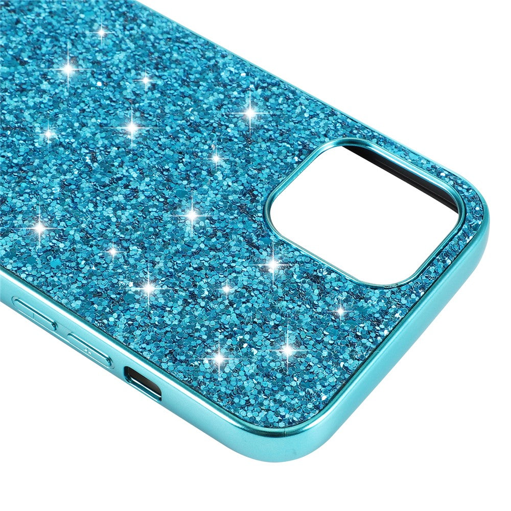 Glittering Sequins Plated TPU Frame + PC Shell for iPhone 12 mini