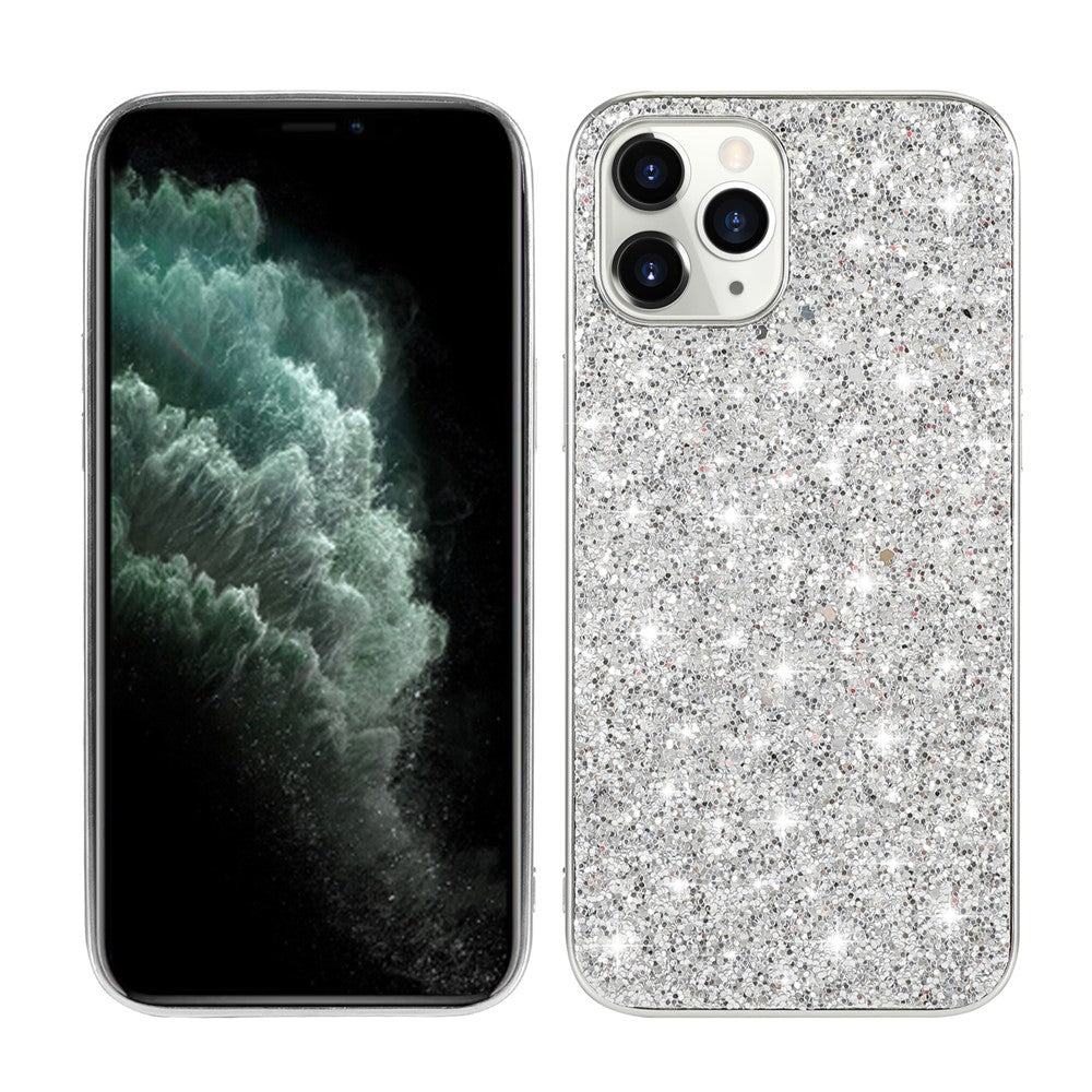 Glittering Sequins Plated TPU Frame + PC Shell for iPhone 12 mini