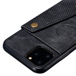 PU-læderbelagt TPU Cover [Indbygget magnetisk plade til bil] til iPhone 12 Pro Max 6,7 tommer