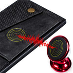 PU-læderbelagt TPU Cover [Indbygget magnetisk plade til bil] til iPhone 12 Pro Max 6,7 tommer
