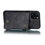 PU Leather Coated TPU Cover [Built-in Vehicle Magnetic Sheet] for iPhone 12 Pro/12