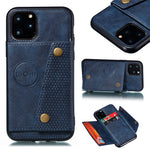PU Leather Coated TPU Cover [Built-in Vehicle Magnetic Sheet] for iPhone 12 Pro/12