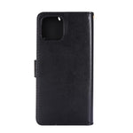Imprint Butterfly Flower Leather Cover with Wallet for iPhone 12 Pro/12