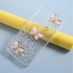 3D sommerfuglemønster epoxy TPU cover til iPhone 12 mini