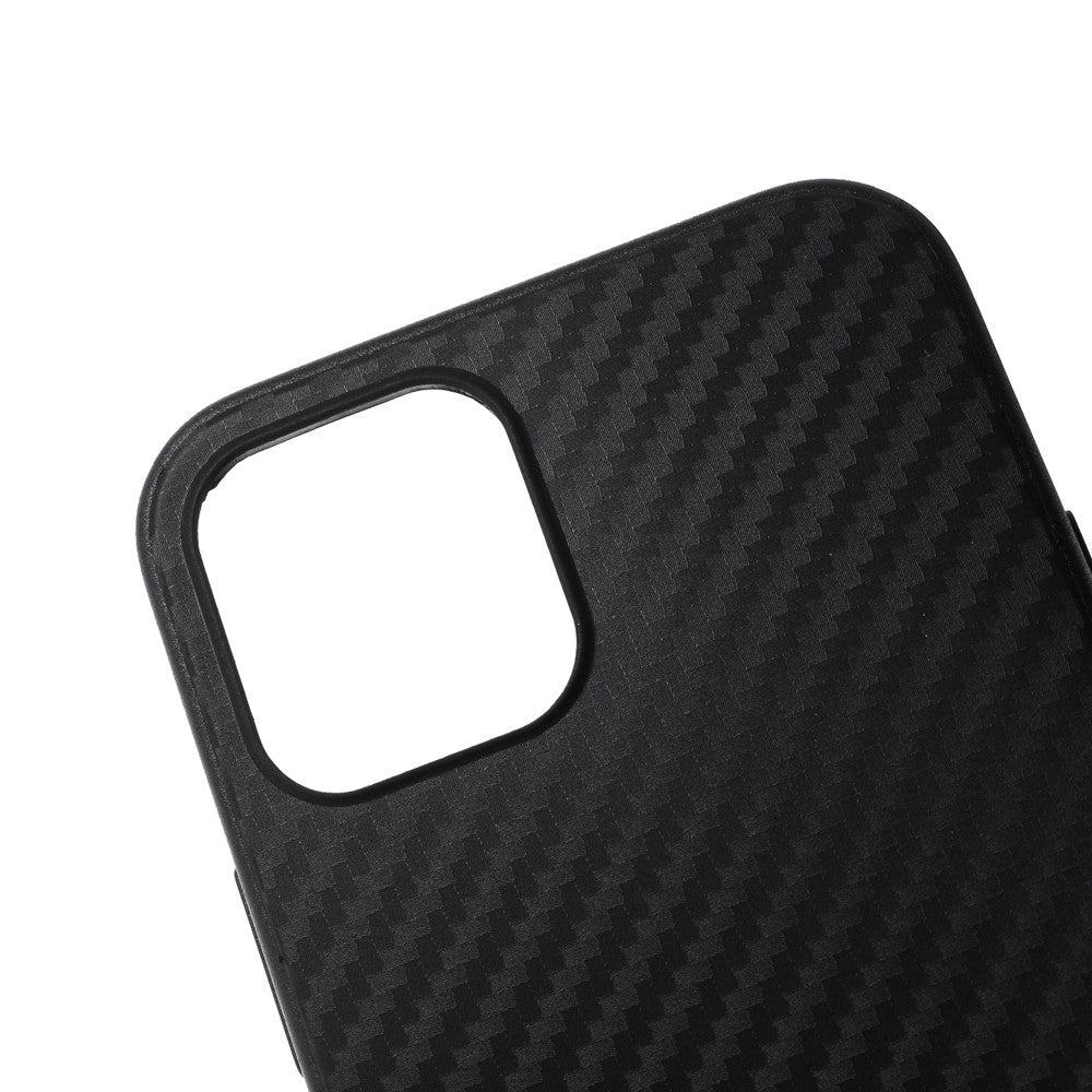 Carbon Fiber TPU Protective Phone Cover for iPhone 12 mini 5.4 inch
