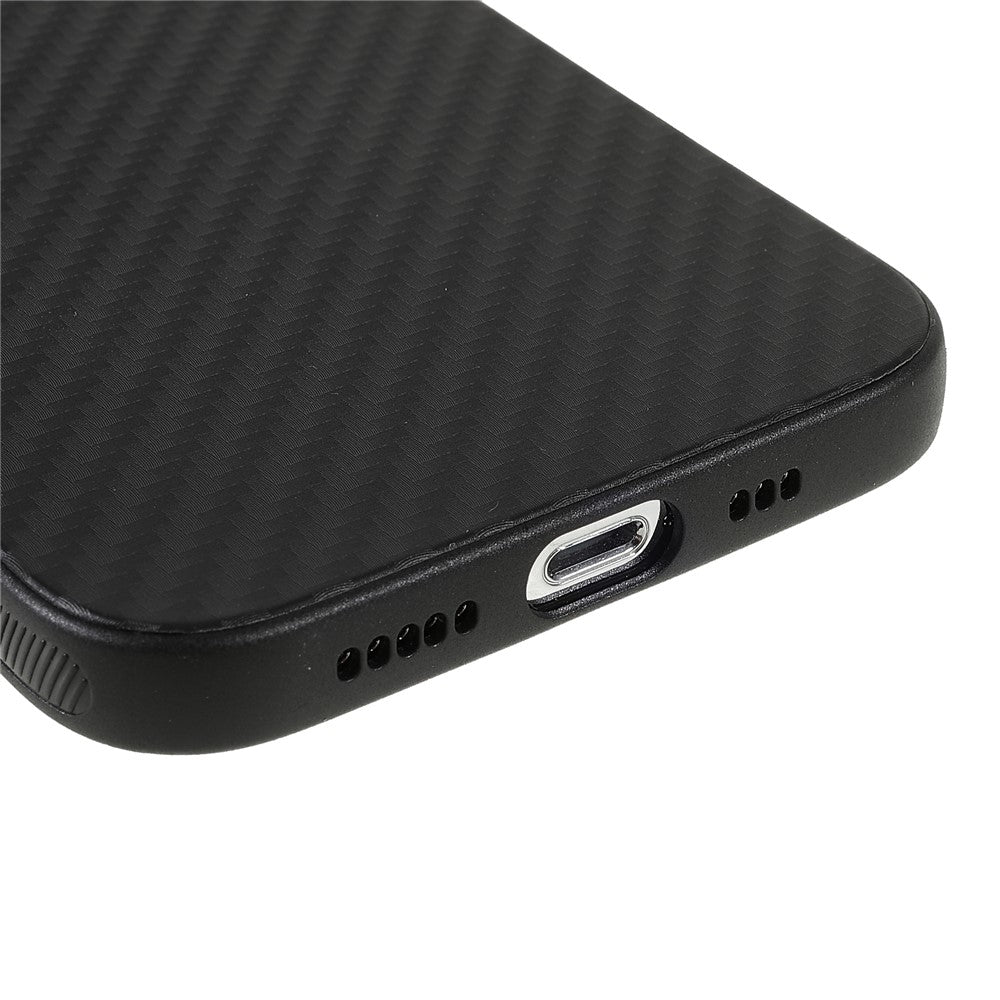 Carbon Fiber TPU Protective Phone Case for iPhone 12 Pro/12