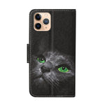 Mønsterprintet etui PU læderpungskal med stander til iPhone 12 mini