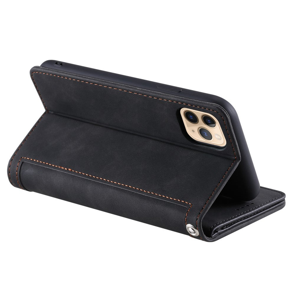 Zipper Pocket 9 Card Slots Leather Wallet Case for iPhone 12 Pro/12