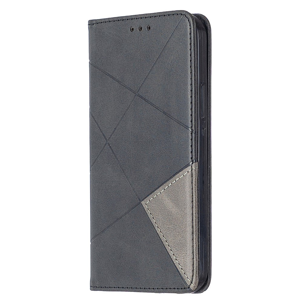 Läderfodral med geometriskt mönster och kortplatser för iPhone 12 Pro / 12