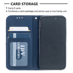 Geometric Pattern Leather Stand Case with Card Slots for iPhone 12 mini 5.4 inch
