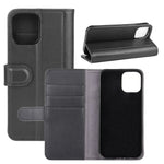 Til iPhone 12 Pro Max telefoncovers Ægte Splitlæder Pung Mobilcover Stand