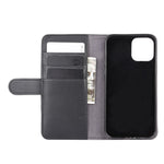Til iPhone 12 Pro Max telefoncovers Ægte Splitlæder Pung Mobilcover Stand