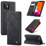 CASEME 013 Series Wallet Stand Auto-absorbed lædercover til iPhone 12 mini