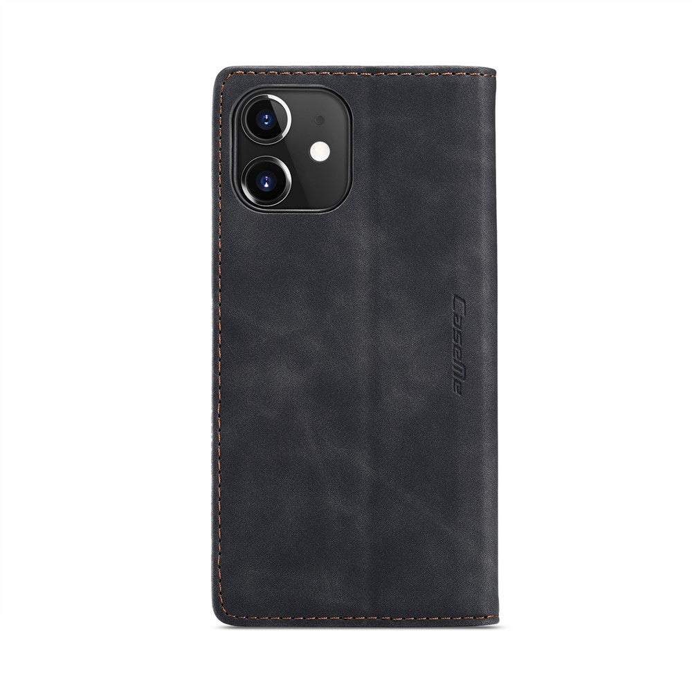 CASEME 013 Series Wallet Stand Auto-absorbed lædercover til iPhone 12 mini