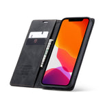 CASEME 013 Series Wallet Stand Auto-absorbed lædercover til iPhone 12 mini