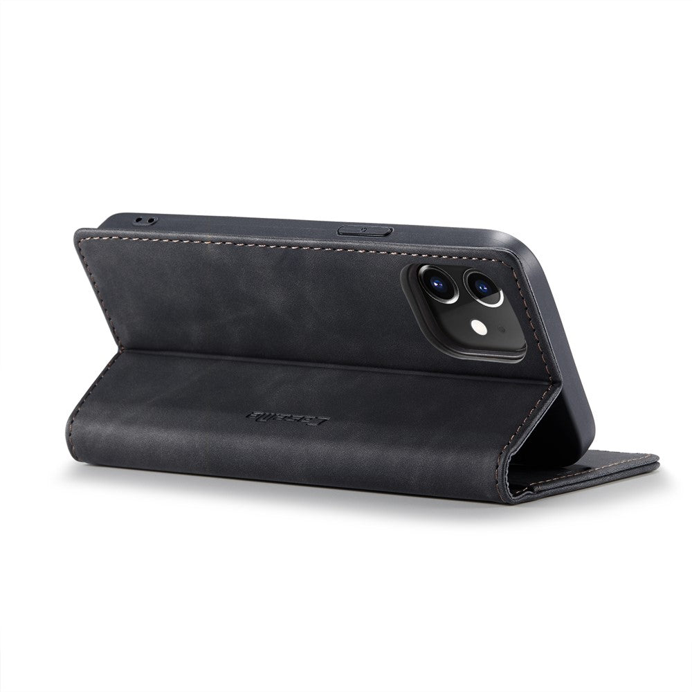 CASEME 013 Series Wallet Stand Auto-absorbed lædercover til iPhone 12 mini