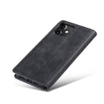 CASEME 013 Series Wallet Stand Auto-absorbed lædercover til iPhone 12 mini